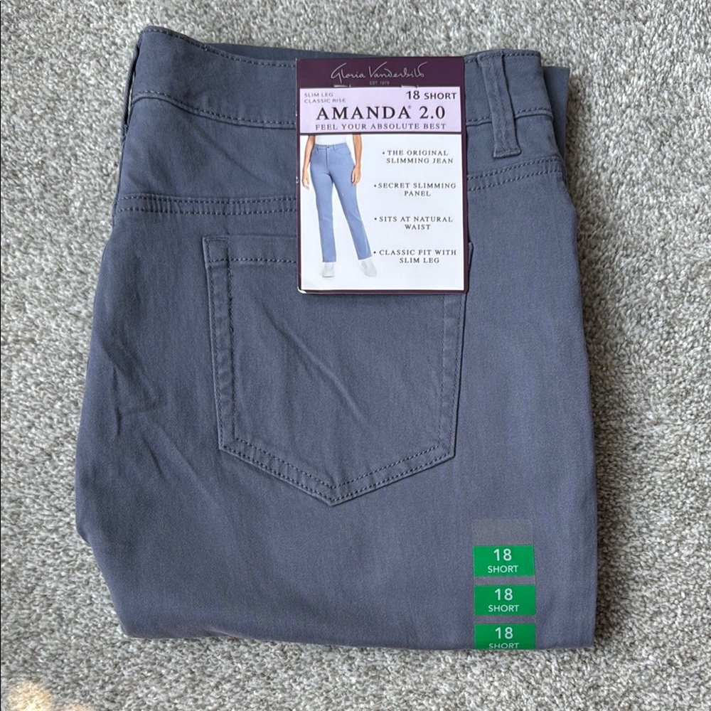 Gloria Vanderbilt Women's Jeans in Gray